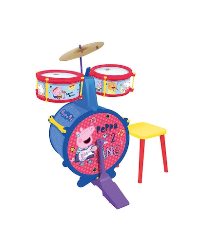 Bateria con Banqueta Peppa Pig