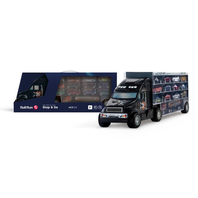Tráiler maletín con coches Stop & Go Roll Run