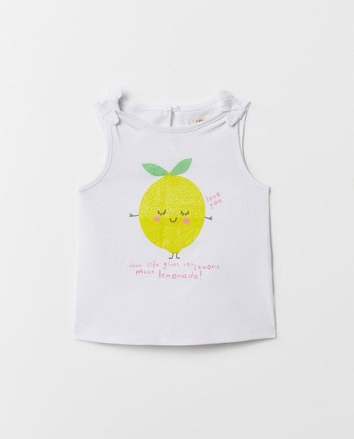 Baby girls' vest top