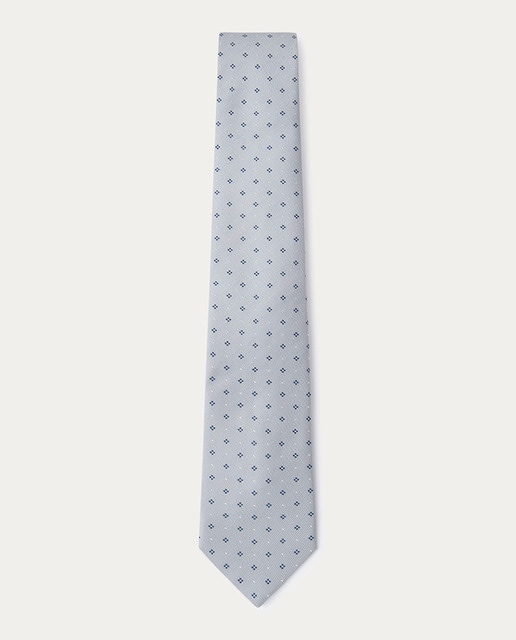 Corbata estampada azul marino