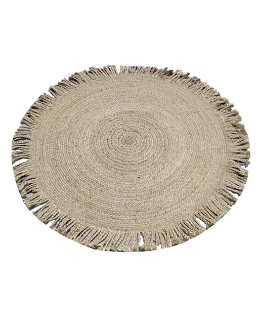 Alfombra jute 200x200x1,5 natural