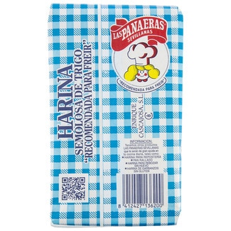 Harina semolosa de trigo recomendada para freír paquete 1 kg - Las Panaeras