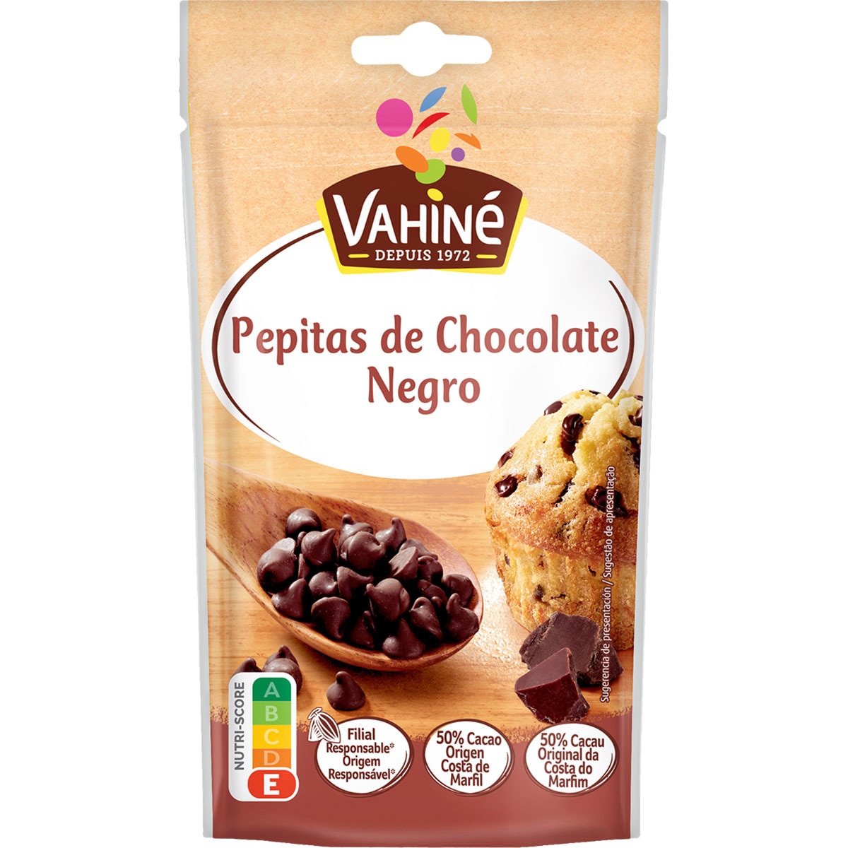 perlitas de chocolate negro 50% cacao