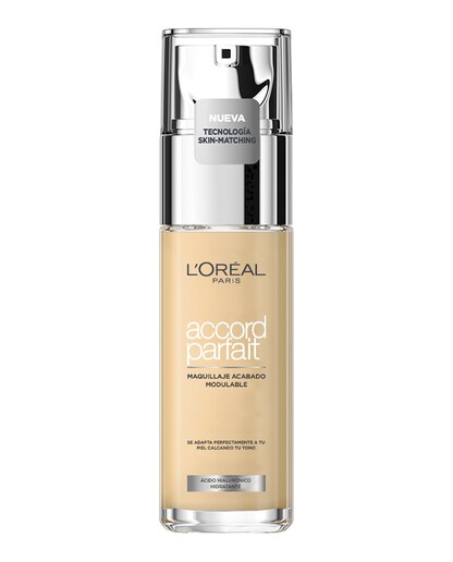 Base de maquillaje Accord Parfait con ácido hialurónico L'Oréal Paris