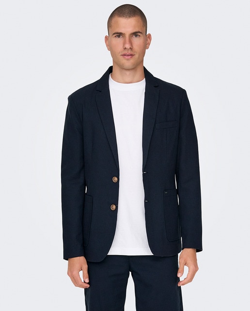 Chaqueta de lino de hombre