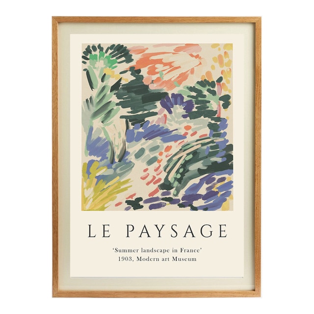 - - Lámina Exhib art Le Paysage PSTR Studio + Marco Thor El Corte Inglés.