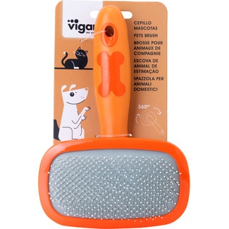 Vigar Escova Metálica Rotativa Laranja embalagem 1 unidade
