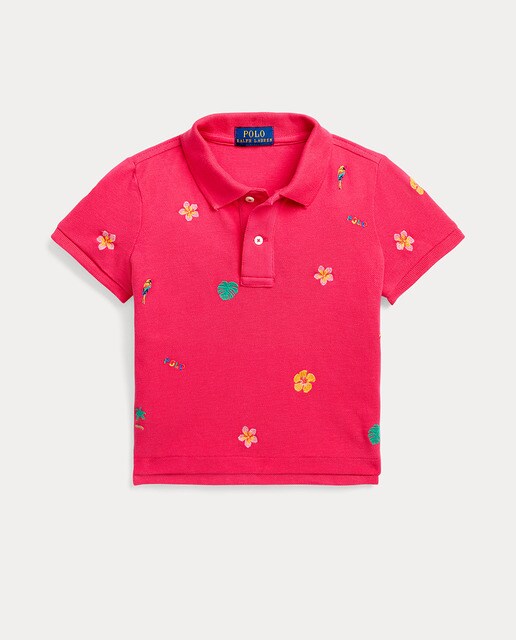 Childrens pink 2024 polo shirts