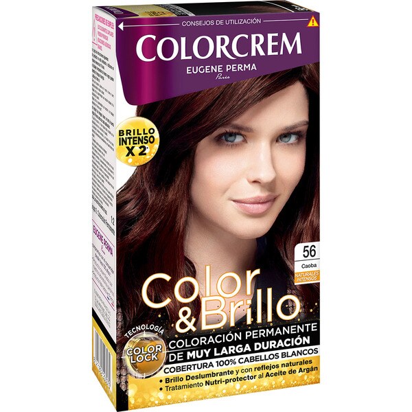 COLORCREM tinte coloración permanente Color & Brillo caoba nº 56 caja 1 unidad