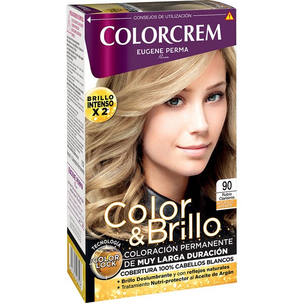 COLORCREM tinte coloración permanente Color & Brillo rubio clarísimo nº 80 caja 1 unidad