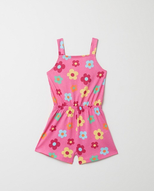 Girls' daisy playsuit