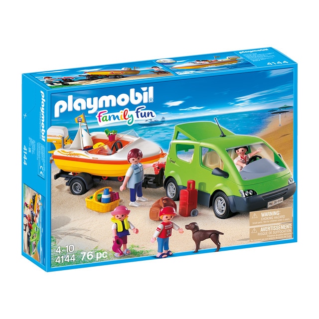 Coche con lancha playmobil on sale