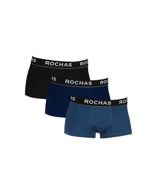 Pack de dos boxers color azul y negro