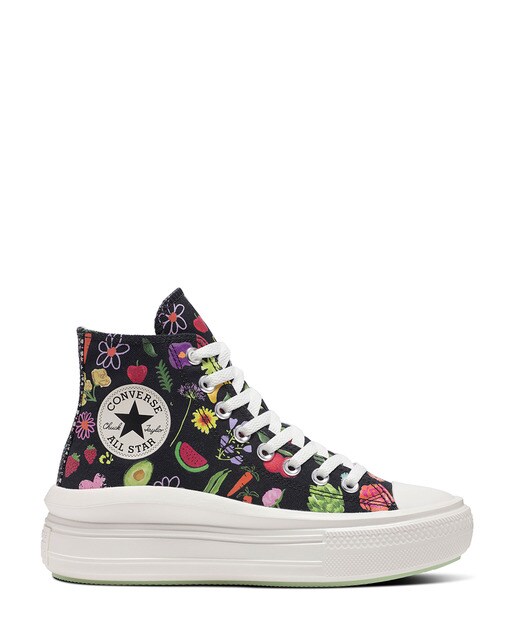 Converse Chuck Taylor All Star Move Festival Juicy Green Graphic High women's casual trainers