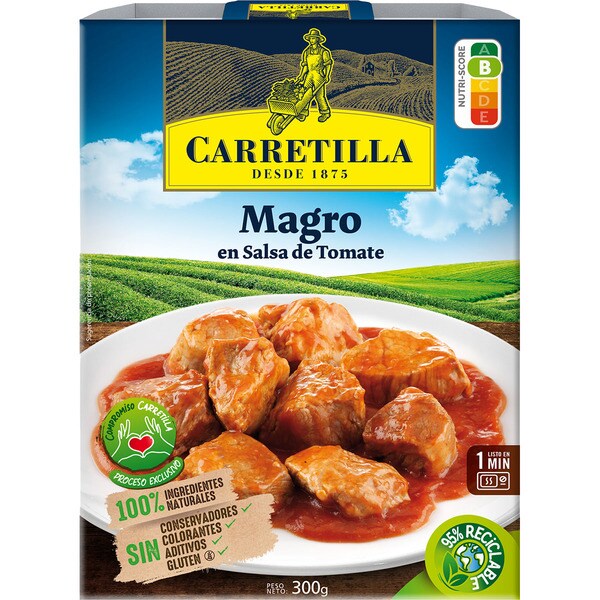 CARRETILLA magro en salsa de tomate envase 300 g 