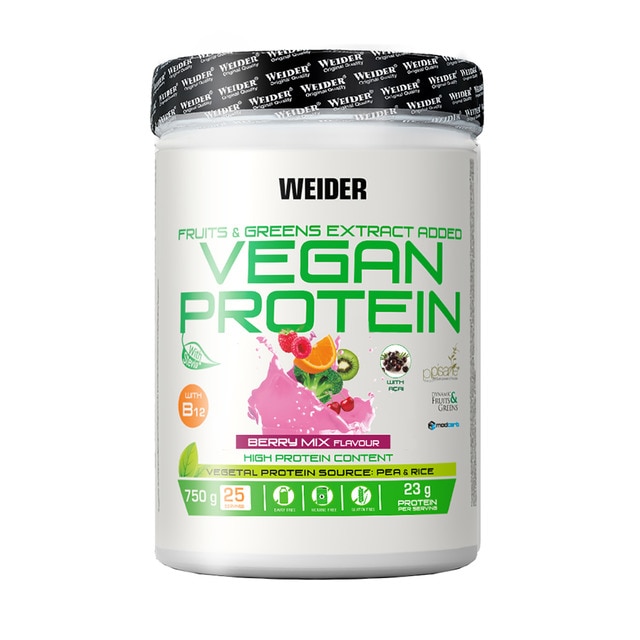 Vegan Protein 750 g Sabor Berry Mix Weider
