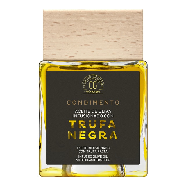 Condimento de aceite de oliva virgen extra infusionado a la trufa negra Club del Gourmet