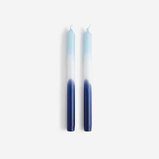 Set de 2 velas en tonos azules para candelabro Tie Dye El Corte Inglés