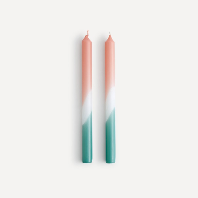 El Corte Inglés set of 2 colourful candlesticks