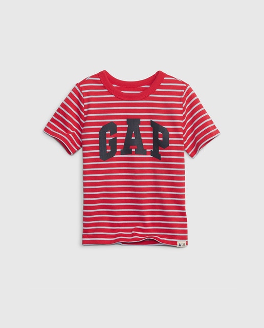 Camiseta de niño con manga corta y logo