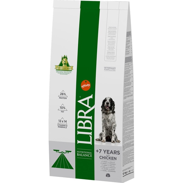 Dog food with chicken for senior dogs sack 12 kg