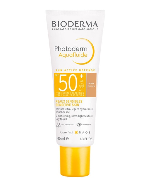 Protección Solar Photoderm Max AquaFluide Dorado SPF 50+ UVA26 Bioderma