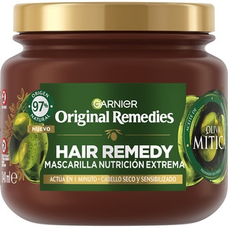 ORIGINAL REMEDIES Hair Remedy Mythical Olive extreme nutrition hair mask jar 340 ml for dry and sensitive hair