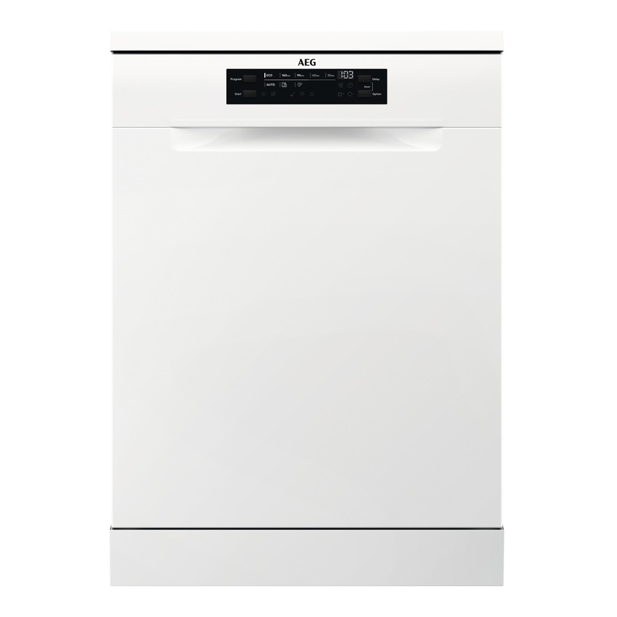 AEG – Lavavajillas AEG 14 servicios, Bandeja de cubiertos, 60 cm – FFB74917ZW.