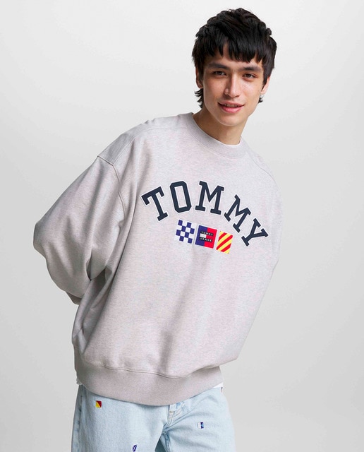 Sudadera de hombre boxy fit con cuello caja