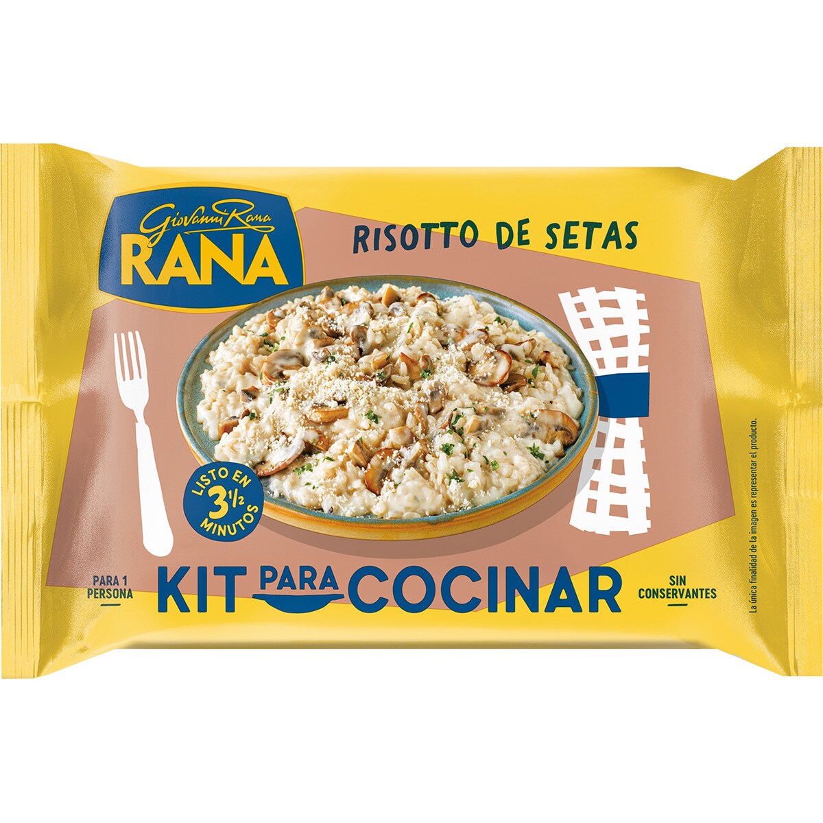 Risotto de setas + salsa fresca funghi 1 ración envase 360 g kit para