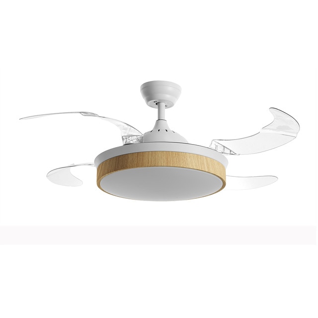El Corte Inglés - Ventilador de techo madera con LED integrado Soller Motor DC El Corte Inglés.