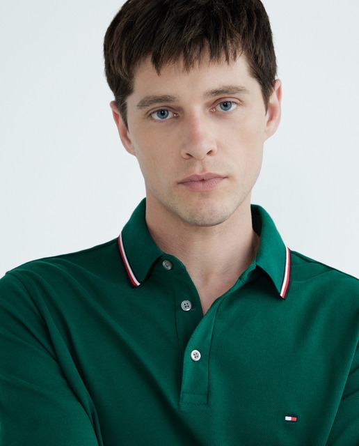Polo de hombre slim fit de manga larga