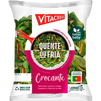 Vitacress Salada Crocante Quente e Fria embalagem 250 g