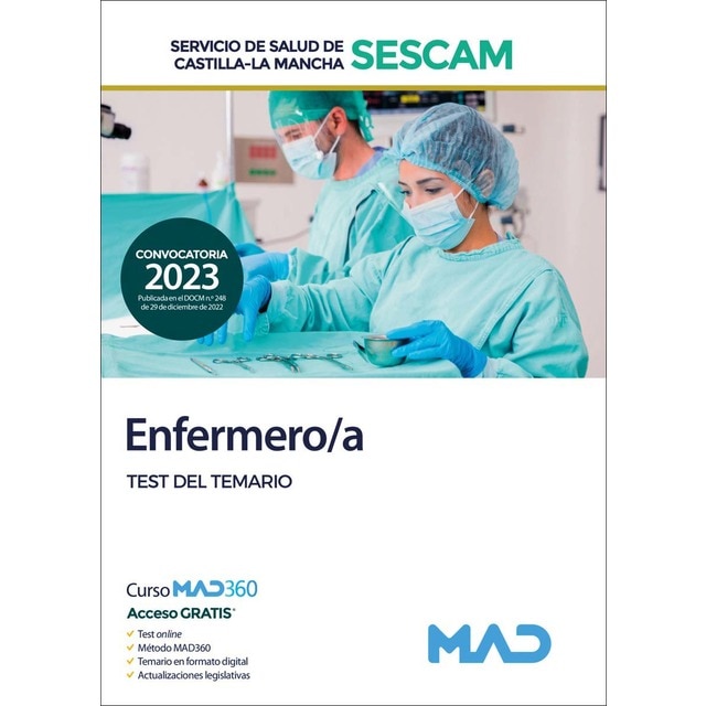 Enfermero-a del Servicio de Salud de Castilla-La Mancha . Test del temario