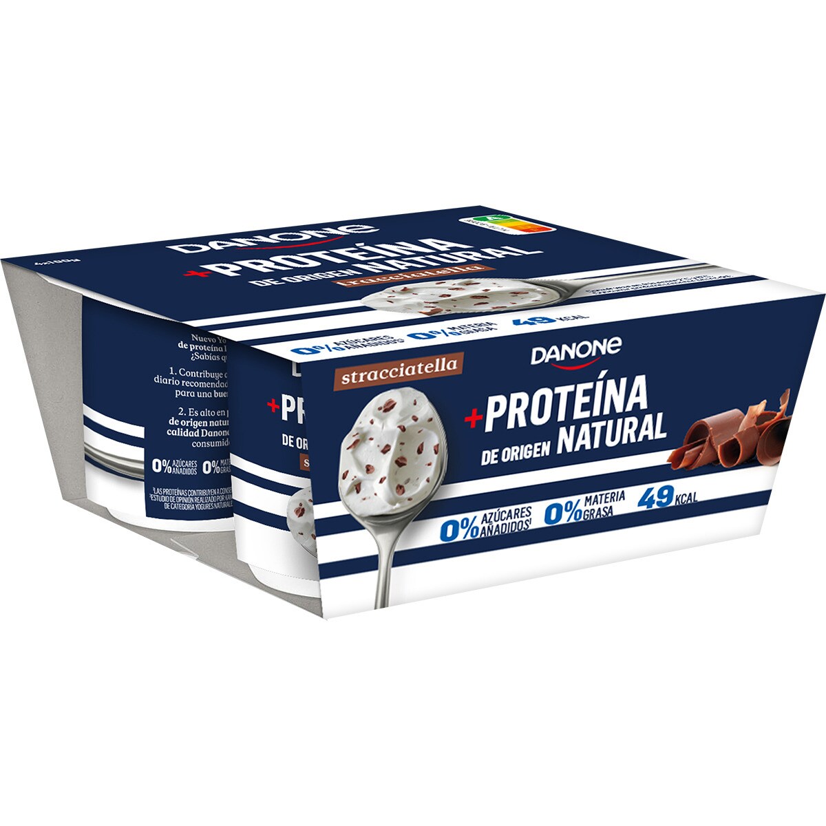 Protein yogur con proteínas stracciatella desnatado 0 m.g. 0 azúcares