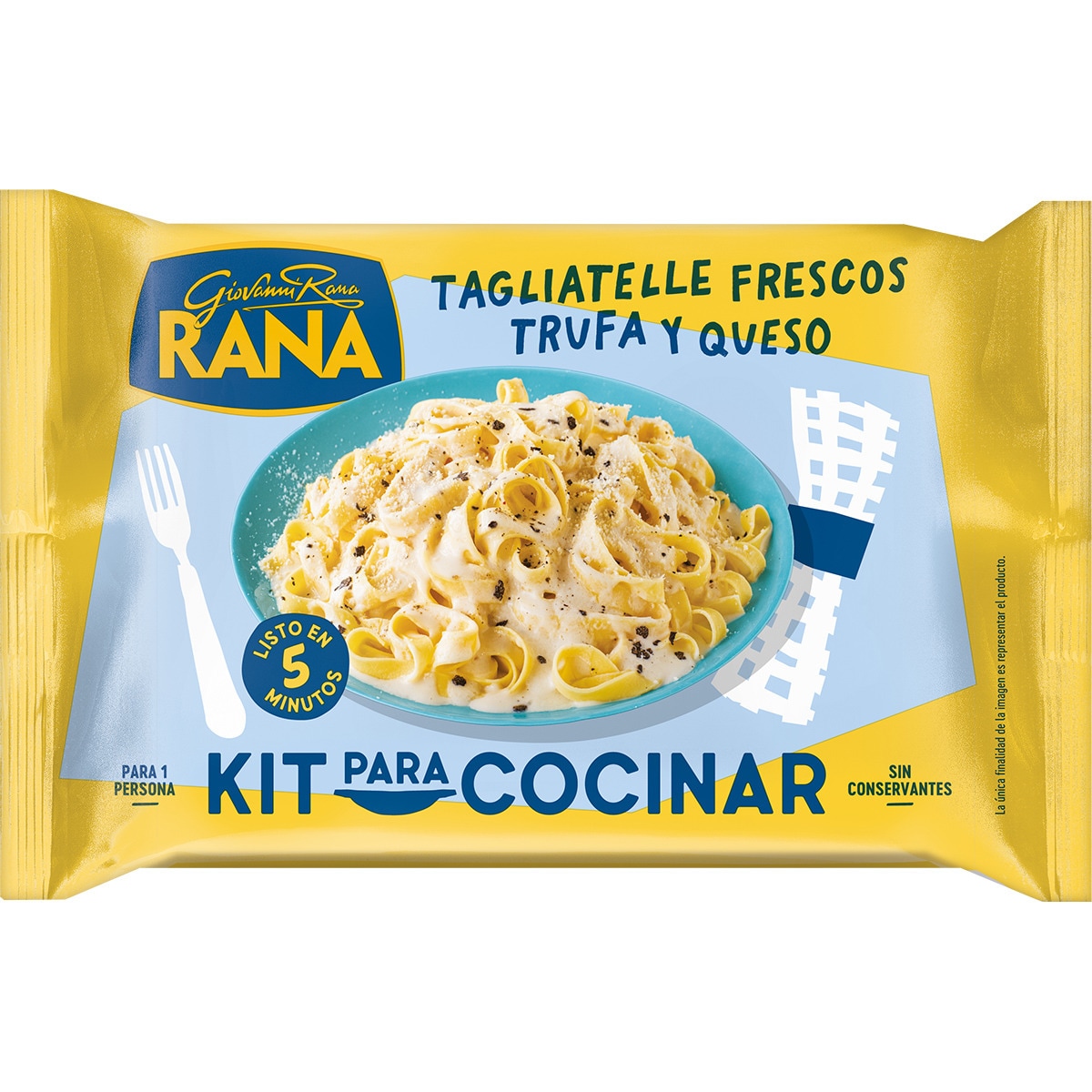 Tagliatelle frescos de trufa y queso 1 ración envase 400 g kit para