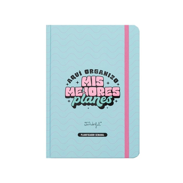 Planificador semanal Mr.Wonderful: Aquí organizo mis mejores planes.