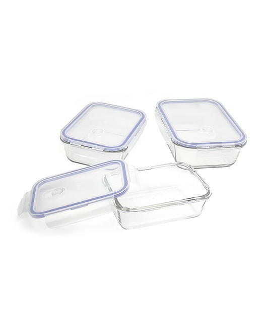 Set de 3 envases de borosilicato