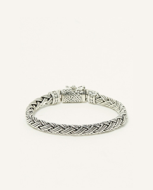 Pulsera plata de hombre