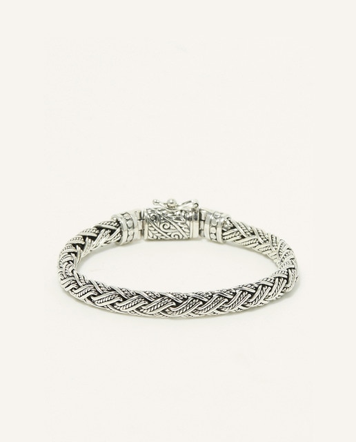 Pulsera plata de hombre