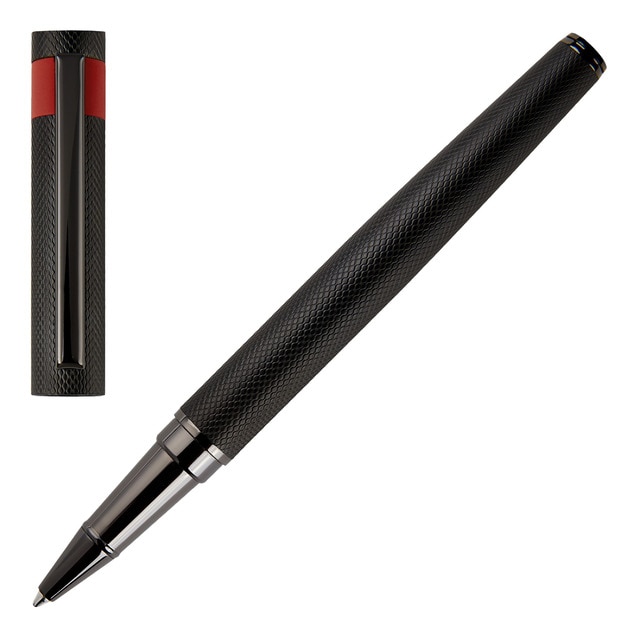 Rollerball Loop Diamond Hugo Boss negro.