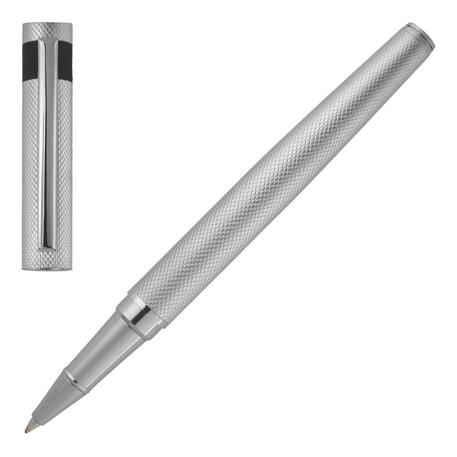 Rollerball Loop Diamond Hugo Boss cromo.