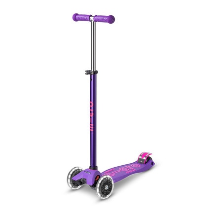 Patinete Maxi  Deluxe LED Púrpura