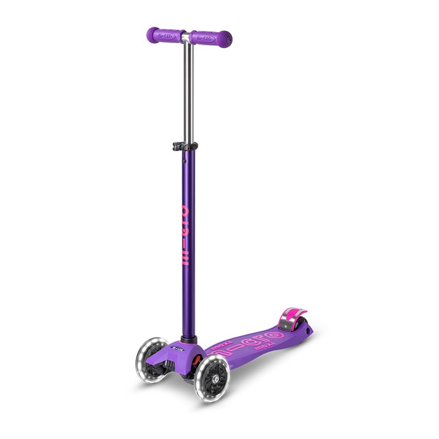 Patinete Maxi Micro Deluxe LED Purpura Micro El Corte Ingles