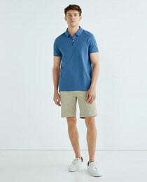 Men's slim-fit short-sleeve polo shirt