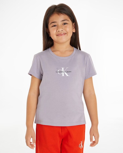 T shirt fille lilas manches courtes Mode enfant El Corte Ingl s