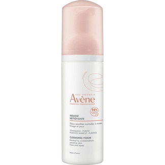 EAU THERMALE AVENE espuma limpiadora y desmaquillante que purifica y calma la piel frasco 150 ml para ojos y pieles sensibles normales o mixtas