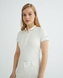 Women's tailored short-sleeve polo shirt