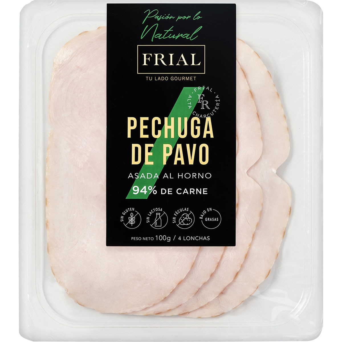 Pechuga De Pavo Asada Al Horno Bajo En Grasas En Lonchas Sin Gluten Sin Lactosa Envase 100 G