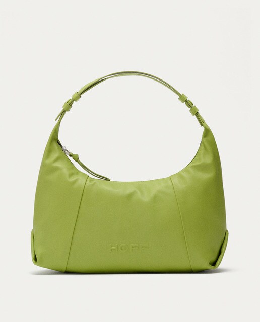 Bolso de hombro tipo hobo Museum verde